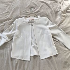 Philosophy white 3/4 sleeve jacket